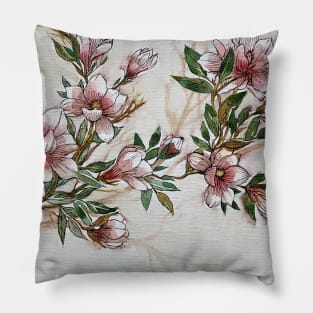 Magnolia Blooms Pillow