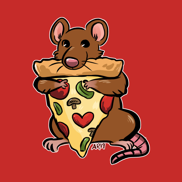 New York Icon: Pizza Rat by angeliraferart