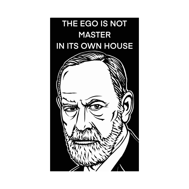 SIGMUND FREUD quote .1 - ink portrait by lautir