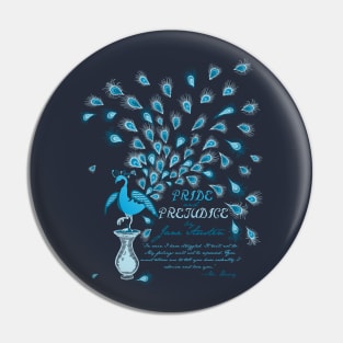 Paisley Peacock Pride and Prejudice: Classic Pin