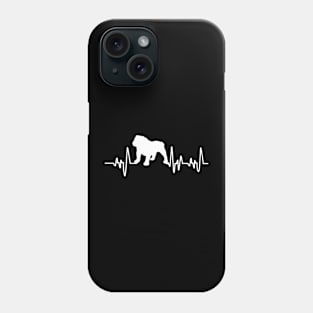 Bulldog Heartbeat For Dog Lovers Phone Case