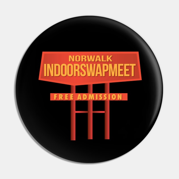 Norwalk Indoor Swapmeet Pin by MightyRel