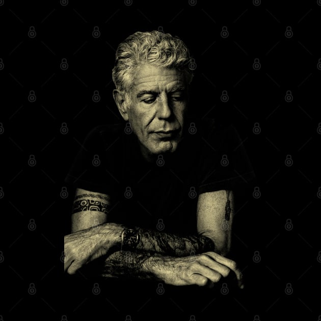 Graphic Anthony Portrait Bourdain Vintage by Ballistic Redstone