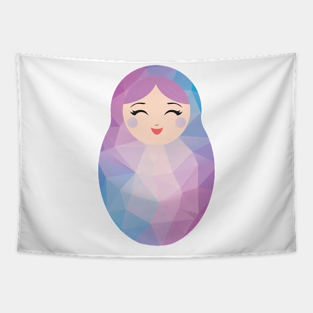 Russian Doll Matryoshka Tapestry by Tee Rock