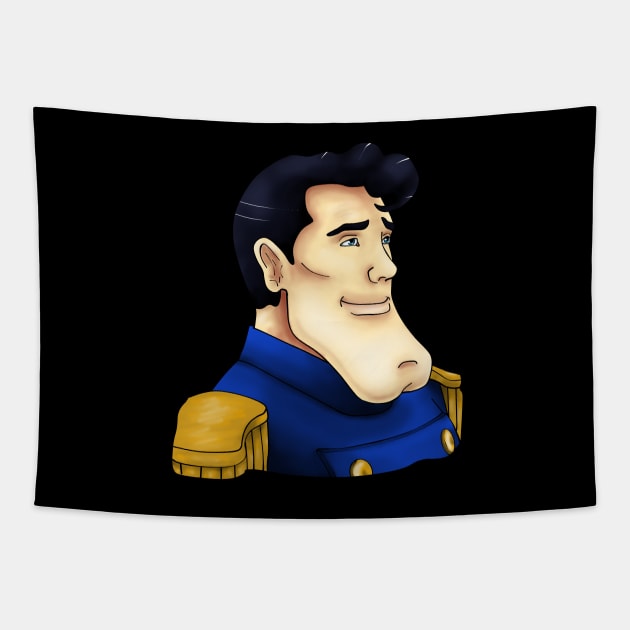 Captain Sternn Tapestry by ChePanArt