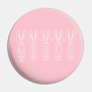 Grace in Easter Eggs Pin