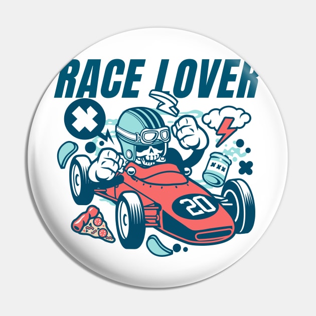 Race lover Pin by MOTOSHIFT