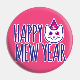 Happy Mew Year 2022 Pin