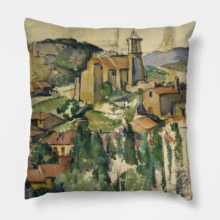 The Village of Gardanne by Paul Cezanne Pillow