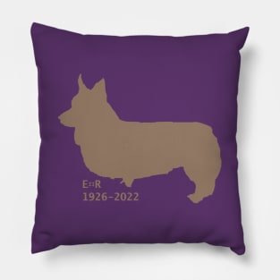 Queen Elizabeth II Tribute by Corgi Pillow