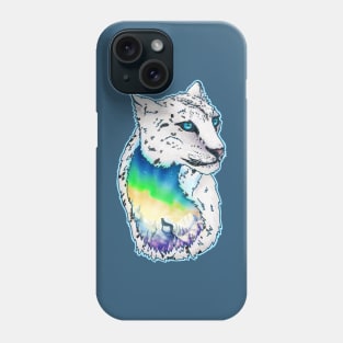 Leopard Borealis Phone Case