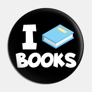 Bookworm i love books Pin