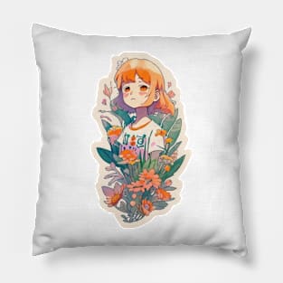 girl cute Pillow