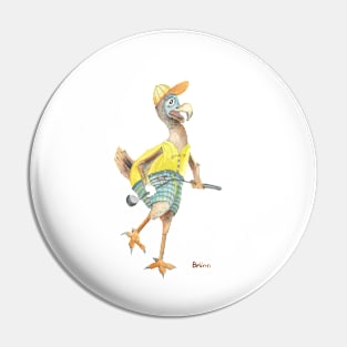 Angry Golfing Dodo Pin