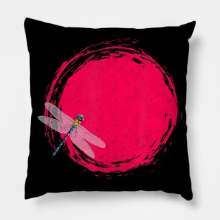 Japanese Dragonfly Zen Circle Sun Meditation Pillow