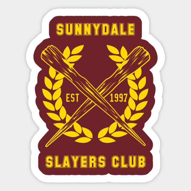 Get Wallpaper Sunnydale Slayers Club Buffy Aufkleber Teepublic De For iPhone