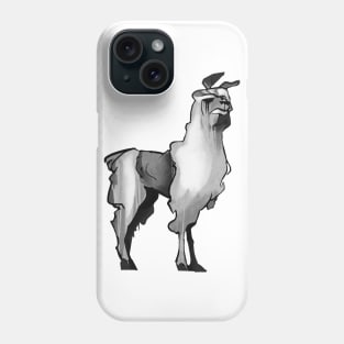 Cartoony Doomed Llama Phone Case