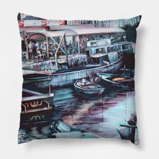 Sultry Prelude to Dusk, Jaffe, Israel Pillow