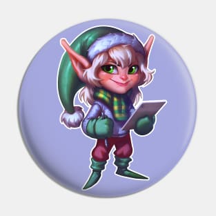 christmas elf Pin