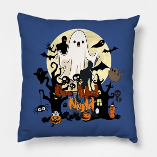 "Boo-tiful Night" Halloween design Pillow