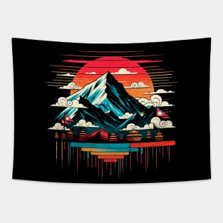 Mount Everest Mountain Design Tapestry