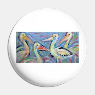 Pelicans - Acrylics Pin