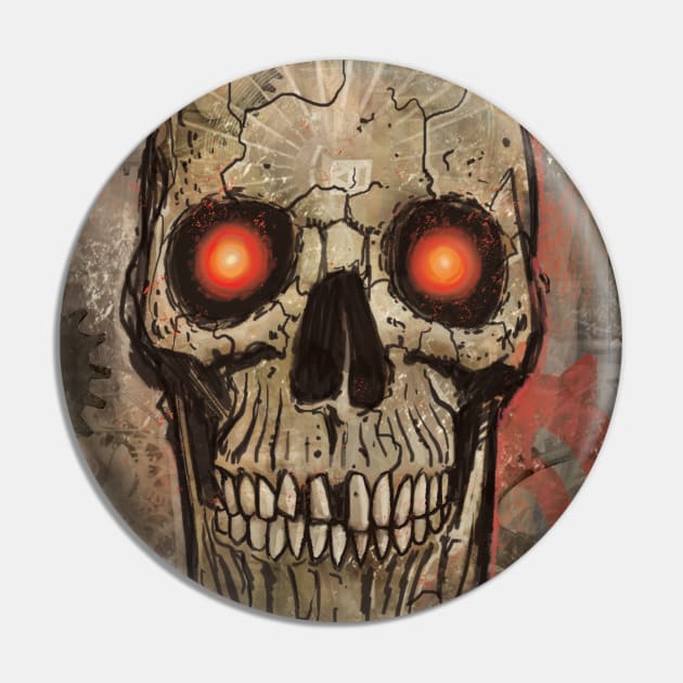 Skull Pin by AtomicMadhouse