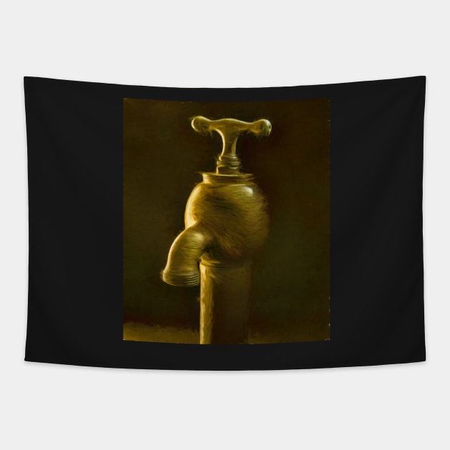 Brass Tap#11 Tapestry by RJDowns