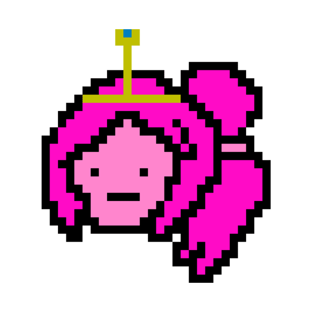 Pixel princess bubblegum Adventure Time by Bee-