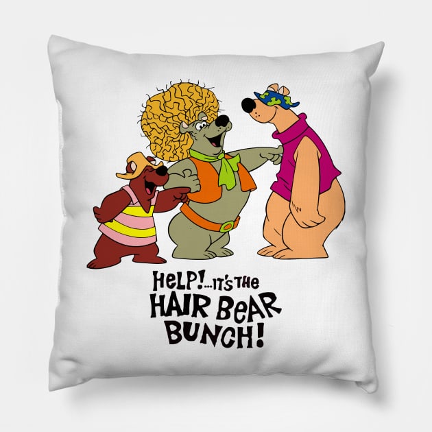 Help!... It's the Hair Bear Bunch! Pillow by HellraiserDesigns