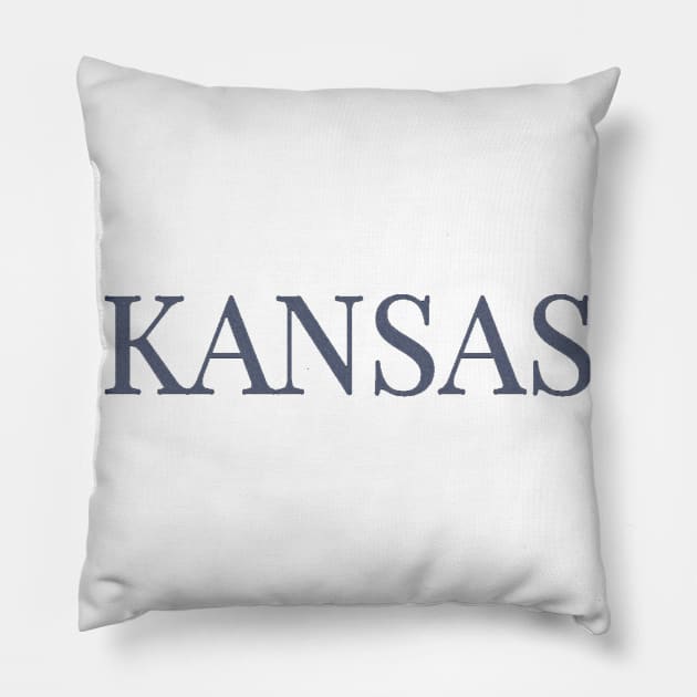 Distressed Kansas Pillow by EMP