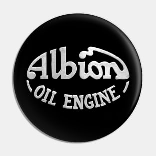 Vintage Albion Oil Engine logo Pin