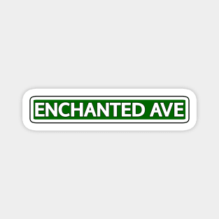 Enchanted Ave Street Sign Magnet