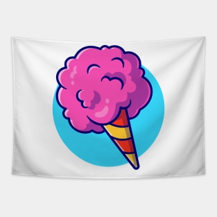 Cotton Candy Floss Cartoon Tapestry