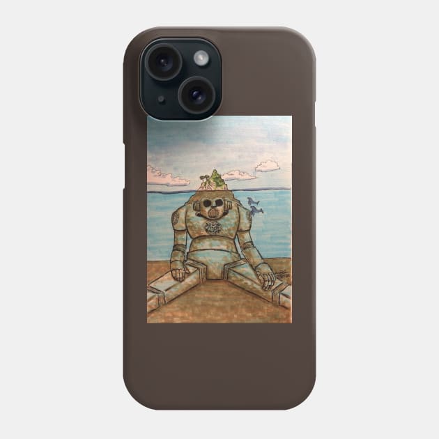 Island Phone Case by Fatmancomics