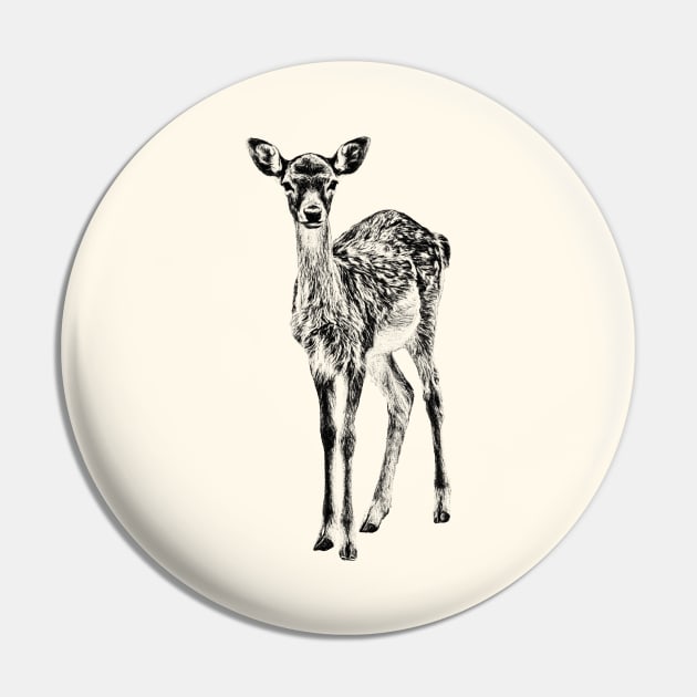 Fallow deer fawn Pin by Guardi