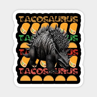 Tacosaurus Stegosaurus Dinosaur Magnet