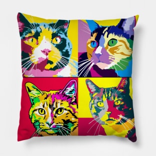 Manx Pop Art - Cat Lover Gift Pillow