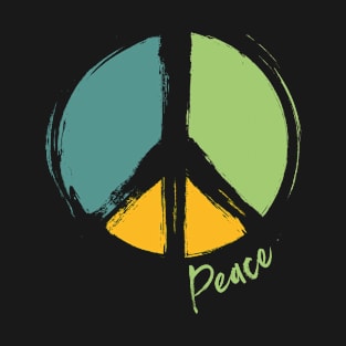 Peace symbol save the earth say no to war peaceful Earth Day T-Shirt