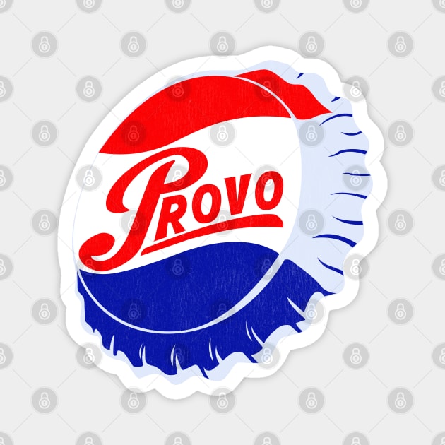 Provo Cola Cap Magnet by LocalZonly