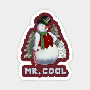 Mr Cool Snowman Humor Magnet