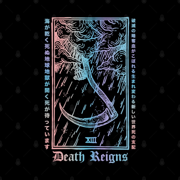 Death Reigns Pastel Japanese Goth by btcillustration