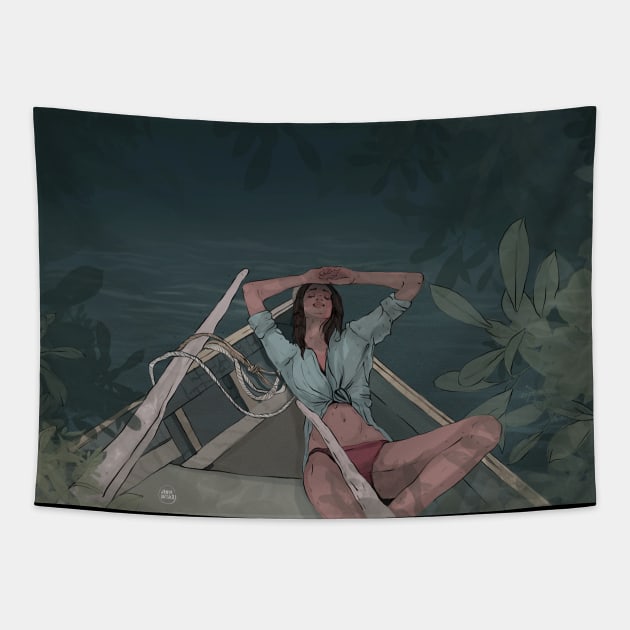 Boat Tapestry by j.datsko