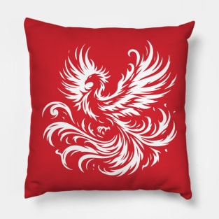 Eternal Blaze Phoenix Pillow