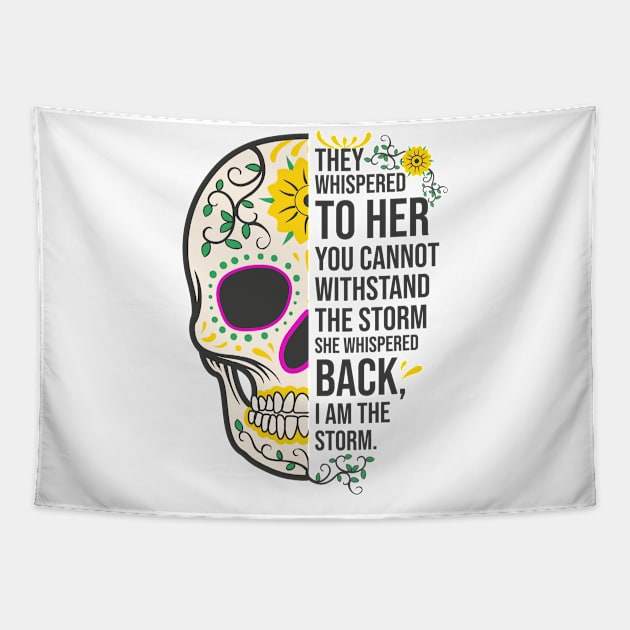 Powerful girl quote Tapestry by outdoorlover