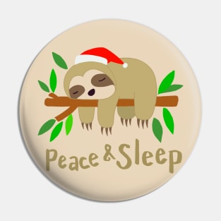 Peace & Sleep! Sloth! Pin