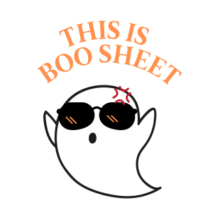 "This is boo sheet" funny cute ghost T-Shirt