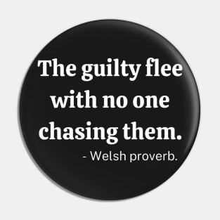 The guilty flee with no one chasing them Pin