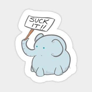 Angry Elephant Magnet