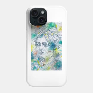 SWAMI VIVEKANANDA - watercolor portrait .1 Phone Case